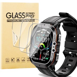 KUSINHOKA Pack of 3 Screen Protectors Compatible with Oukitel BT20 1.96 Inch, [Anti-Scratch] Soft TPU Screen Protector, Full Coverage HD Clear Anti-Fingerprint Film for Oukitel Smartwatch BT20