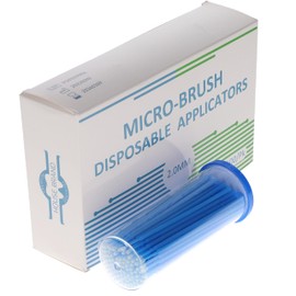 HSB 101312, Micro-Brush Applicators, Disposable Dental Micro Brushes, Bendable Neck for Precision Application, Ideal for Dental & Cosmetic Applications, Super Fine, 400/Pk