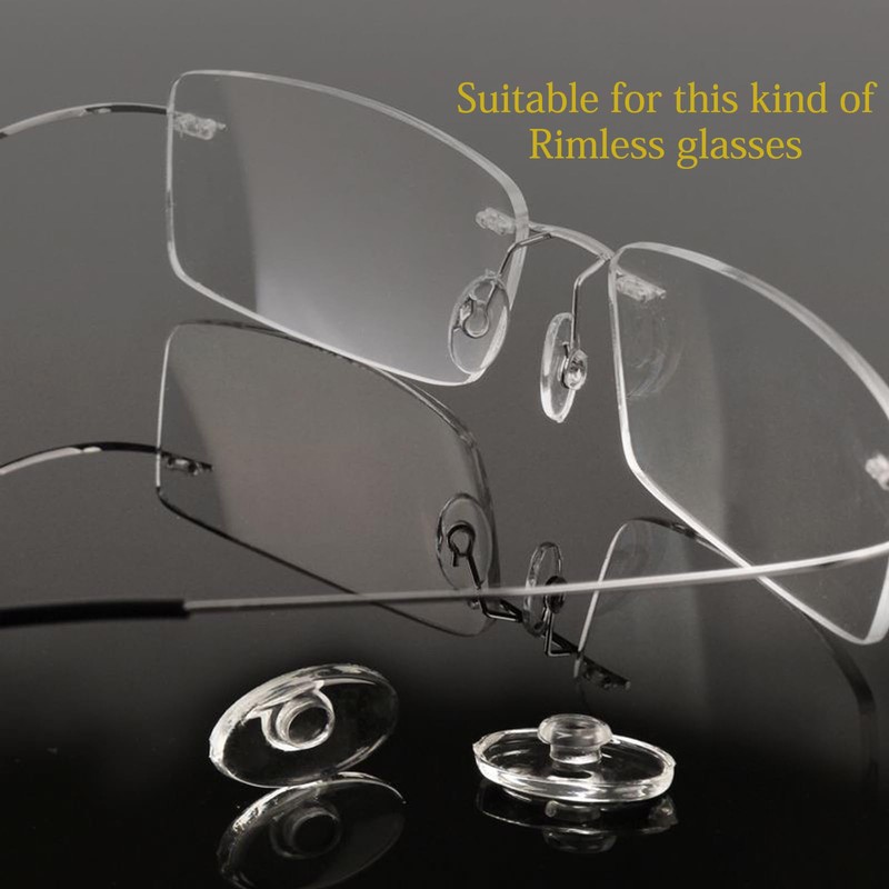 5 Pairs Eyeglasses Nose Pads Round Push in Nose Pieces,Slide