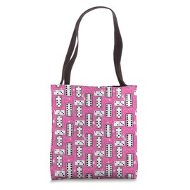 Domino Pieces Dominoes Board Game Pink Playing Tote Bag