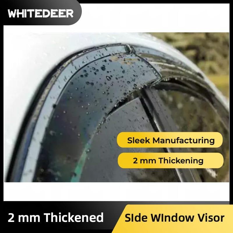 WhiteDeer ZH Durable Window Deflectors Rain Guards for Mitsubishi Eclipse