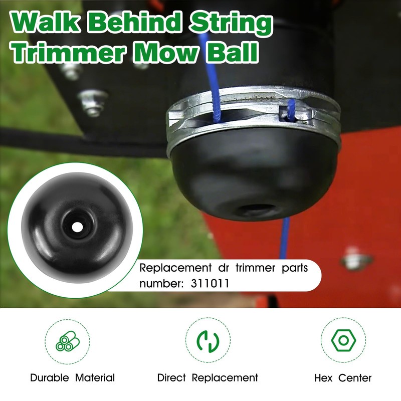 RO6G 311011 Walk Behind String Trimmer Mower Head Mow Ball,