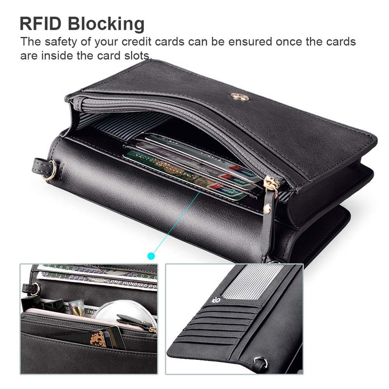 nuoku Women Small Crossbody Bag Cellphone Purse Wallet with RFID