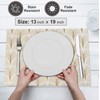 Ruvanti Placemats 100% Cotton 13 x 19 Inch, Dining Table