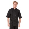 Chef Works Unisex Volnay Chef Coat, Black, Small