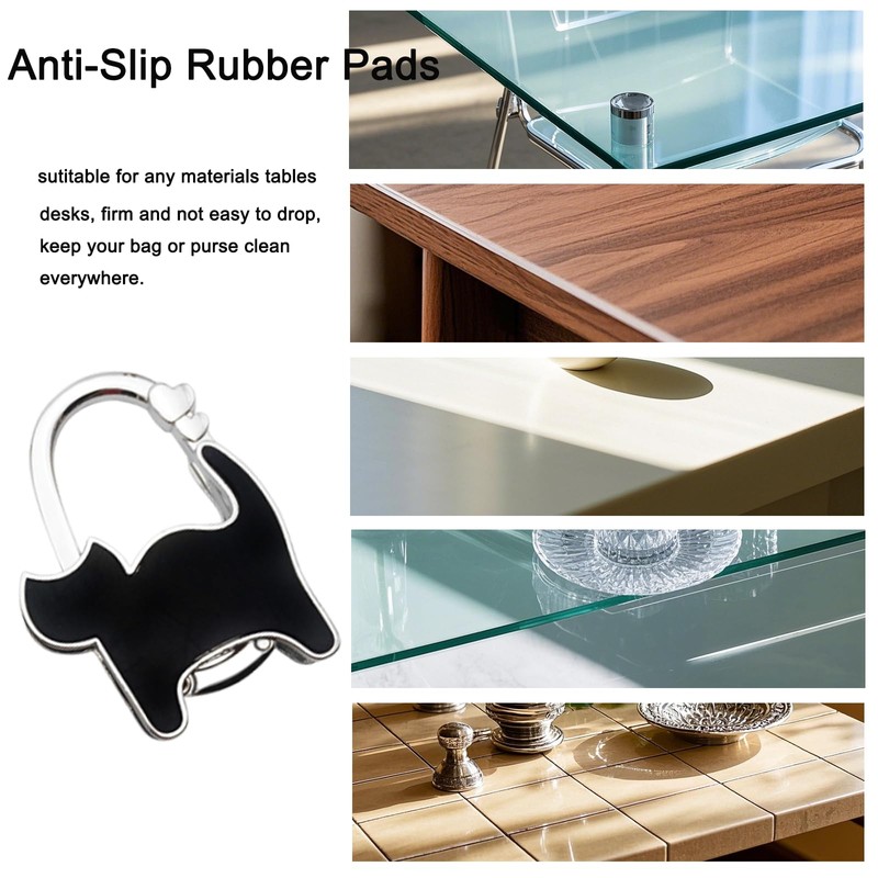KUNHEHO Purse Hook for Table Foldable Handbag Hanger Folding Bag