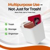 HAUSSIMPLE Car Trash Can Waterproof Vehicle Garbage Bin, Leakproof Anti