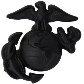Marine Corps Service Cap EGA Enlisted Device - USMC Eagle Globe Anchor Emblem