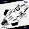 Factory EFX Black & White Slick Racing Graphics kit fits