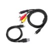 AV A/V TV Video Audio + USB Cable Cord for