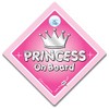 Princess On Board Suction Car Sign