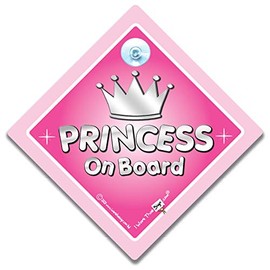 Princess On Board Suction Car Sign