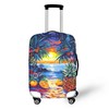 Cozeyat Sunset Tropical Palm Tree Luggage Covers for Suitcase Fashionable