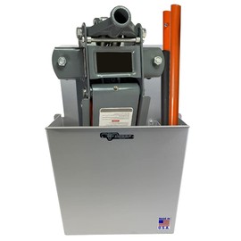 Pit Posse PP3351 Aluminum Wall Mount Floor Jack Holder Pouch Stabilizer - Made in USA - Stabilizer for Enclosed Race Trailer Garage Shop Organizer Storage Snowmobile 5th Wheel Toy Hauler (Silver)