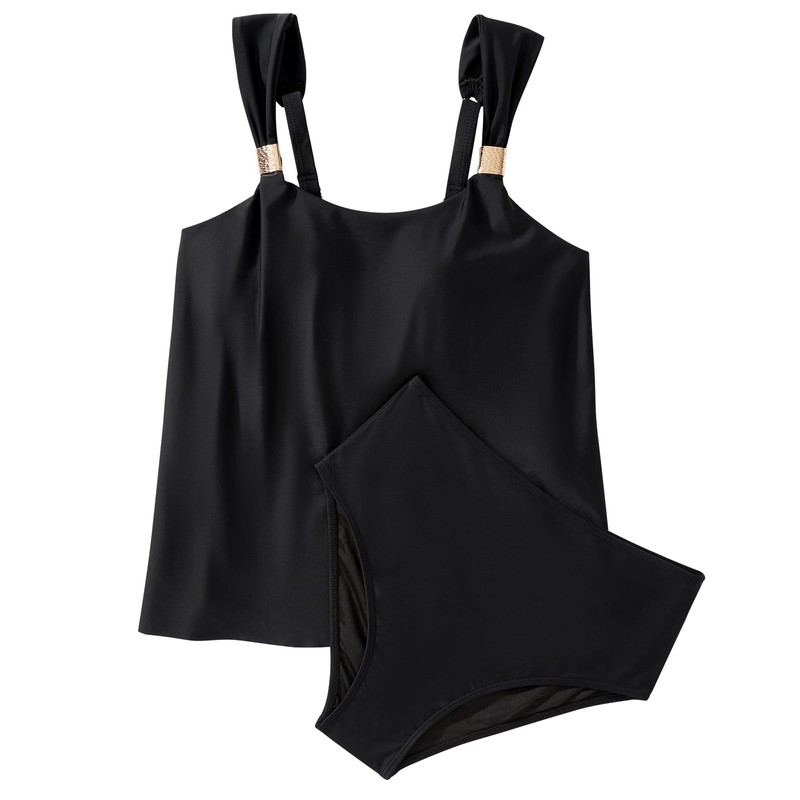 RXRXCOCO Tankini Women's Tummy Control Ruffle High Waisted Two Piece