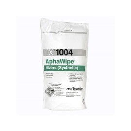 ITW Texwipe Alphawipe White Polyester Wipe - Bag - 300 wipes per bag - 4 in Overall Length - 4 in Width - TX1004 [PRICE is per BAG]