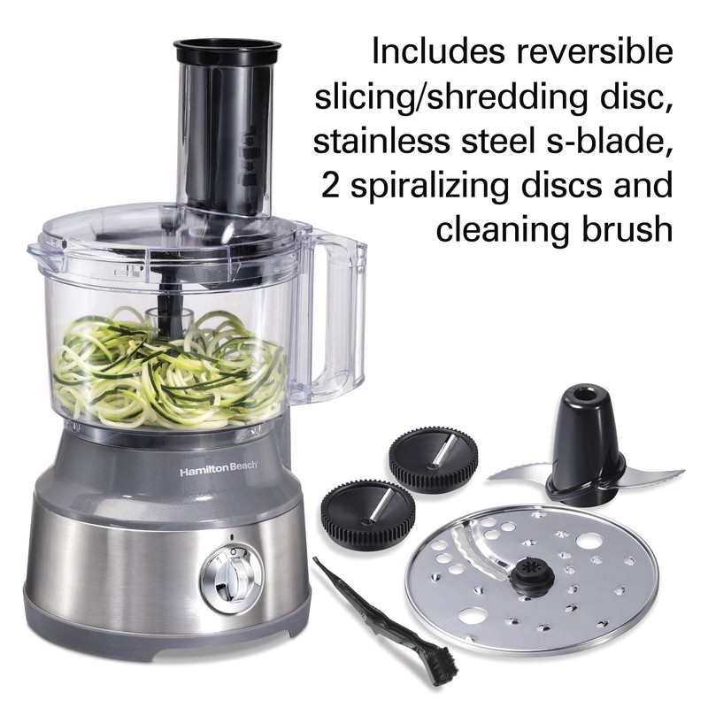 Hamilton Beach Food Processor & Vegetable Chopper for Slicing, Shredding,
