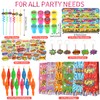 LiYiQ 122 Pcs Hero Party Favors with Hero Punch Balloons