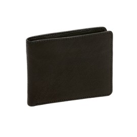 ID & credit card holder with credit card slots and bill compartment LEAS, genuine leather, black - ''LEAS Card-Collection''
