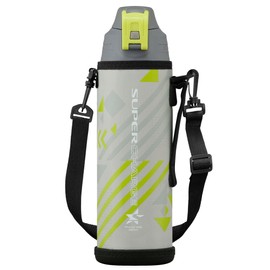 Iris Ohyama DBR-1000 Vacuum Insulated Direct Bottle, Gray (Gray x Light Green)