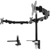 Heavy Duty VESA Mount，3 Monitor Desk Mount，Accommodates 3 Screens 17