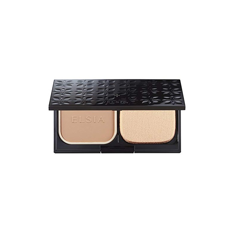 Elsia Platinum BB Powder Foundation with Case, Pink Ochre 205