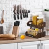 Briwooody 2 Tier Fruit Basket for Kitchen Counter Organizer with