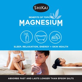 ShiKai Magnesium Body Cream (4.5 oz) | Fragrance Free Moisturizer with Zechstein Magnesium | Hydrating Lotion with Shea Butter & Botanical Oils | Helps Lock In Moisture for Softer Skin
