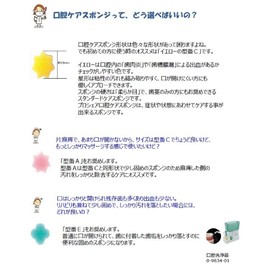 As One Navis I /8-5931-06 Proshare Oral Care Sponge, Plastic Shaft, Pack of 50