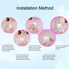 Women's Facial Hair Epilator, Wireless Electric Epilator with Thread, Cotton Thread Hair Removal for Face, Forearm, Chin, Upper Lip Hair (Pink)