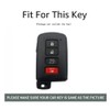 ontto 4 buttons Key Fob Cover Fit for Toyota RAV4