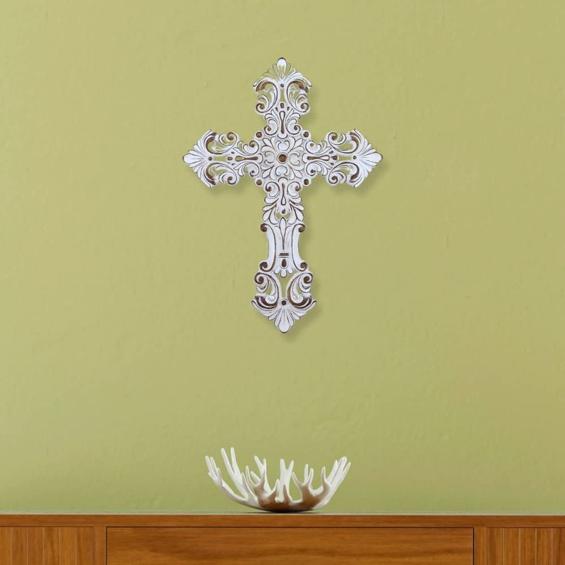 Comfy Hour Faith and Hope Collection White Flower Hollow Out