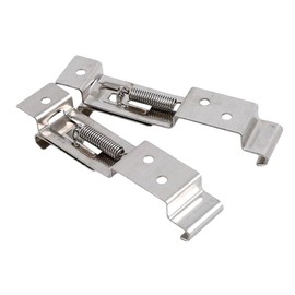 Voarge 2 Stück hinteren Nummernschild Clips hinteren Nummernschild Clips Nummernschild Klammern Edelstahl Klammern für LKW Auto Schiff