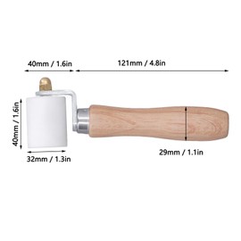 Teflon Pressure Wheel Seam Roller, Accessories for Hot Air Burner, Wheel D Φ32 mm, W 40 mm, Used for PVC Sealing Rollers and Buffer Diaphragm High Temperature Welding 280℃/536°F