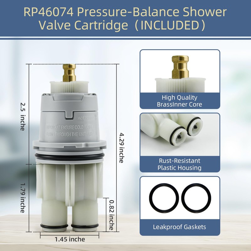 13020 Shower Trim Kit Replacement for Delta Classic 13 Series