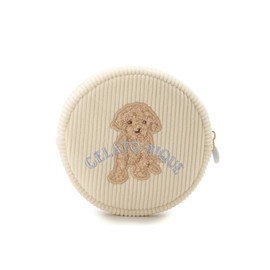Gelato Pique PWGB251650 Toy Poodle One-Point Rib Pouch, beige, BEG