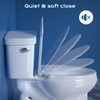 Clirass Elongated Bidet Toilet Seat with Quiet-Close, Non-Electric Bidet Mode
