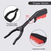 Diyxisk Pack of 2 Rubbish Tongs, Short, 28 cm, 360°