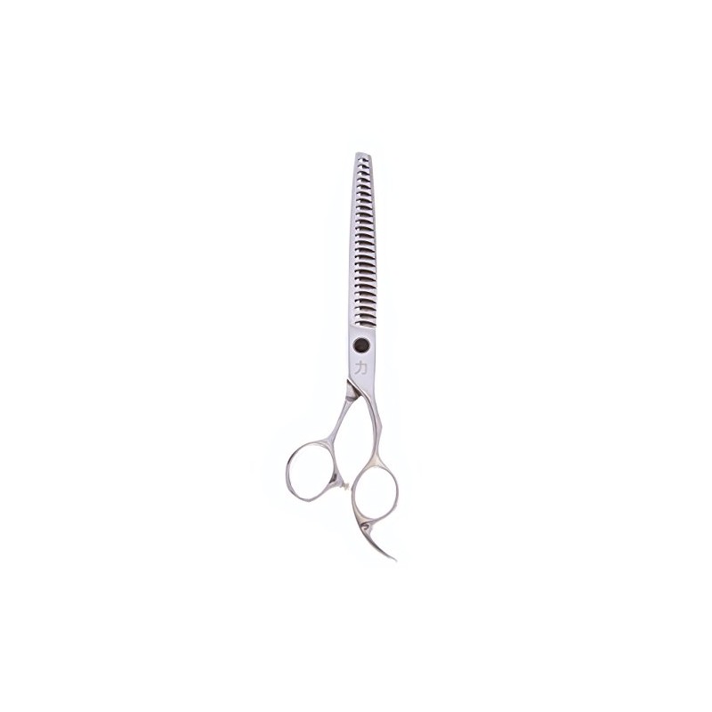 ShearsDirect Japanese 440C 24 Teeth Cutting Shear with Off Set