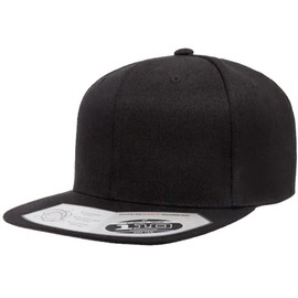 Flexfit/Yupoong 110F,110FT One Ten Snapback Hat Cap Heather, XX-Large Black