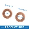 A ABSOPRO Pack of 30 Copper Flat Discs Universal M8