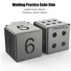 Stainless Steel Welding Practice Kit, 2pcs Cube Dice Welding Coupons