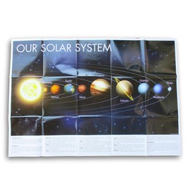 Making the Grade Solar System Large Wall Map - 40 x 28 Inches - Classroom Poster