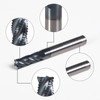 XYunEnZ 3/8" Carbide Roughing End Mil, 4 Flute Micro Grain
