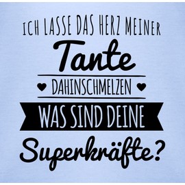 Shirtracer - Baby Bodysuit Boy Girl - Tante Herz dahinschmelzen, 1 baby blue