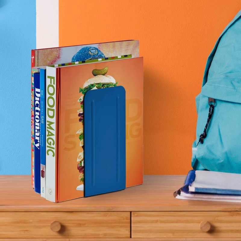 Acrimet Metal Bookends, Jumbo Size 9" H x 4" W