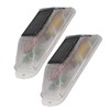 2pcs Solar Strobe Warning Light Waterproof Light Control High Bright