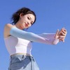 [PP715] Golf Two-Tone UV Hand Protection Summer Cooling Arm Sleeves Gradient Mint-White 2ea