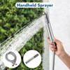 Cinwiny Polish Chrome Wall Mount Outdoor Shower Kit with Hand