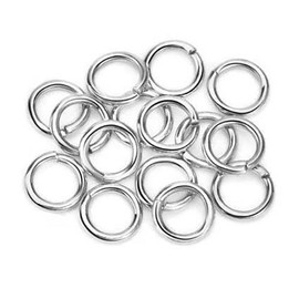 10pcs 304 Strong Stainless Steel Open Split Jump Rings Connector Jewellery Findings DIY Craft Loop No Fade Silver/Yellow Gold/Rose Gold (4 mm, Silver)